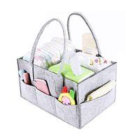 Jishipin Baby Storage Organizer for Diaper Wipes Clothes Food Bottle Blanket and Toy,Portable Diaper Storage Caddy Organizer with Changeable Compartments