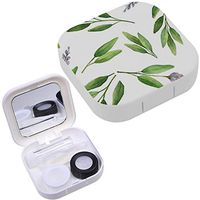Portable Contact Lens Case Box Travel Kit Mirror + Bottle + Tweezers Container Holder [ Watercolor ]