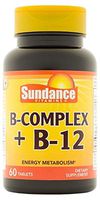 Sundance B Complex Plus B-12 Capsules, 60 Count