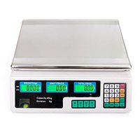 ilovo ACS-30 40kg/5g Digital Price Computing Scale for Vegetable US Plug Silver & White