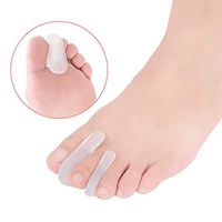 Belloc 🍓🍓🍓 2 Pairs Toe Separators - Toe Aligner, Orthosis, Seperator, Separation Toe Design Comb Toe - Hammer Toes Straightener and Bunion Relief Toe Stretchers for Yoga Women Men (L & S, 1.34)