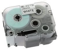 Brother 1 1/2 Inch x 26.2 Feet Black on White for P-Touch (TZ261)