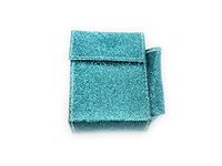 Kingsize Glitter Cigarette Case with Lighter Pouch (Turquoise)