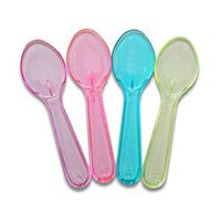 Mini Transparent Plastic Taster Spoons - Case of 3,000