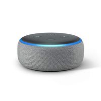 Echo Dot (3rd Gen) Heather Gray Bundle with Senged 2-pack smart bulb starter kit