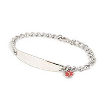 Speidel Medical Alert Medilog Bracelet in Silver Tone for Ladies