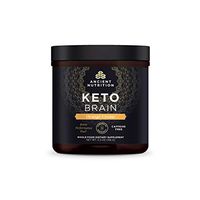Ancient Nutrition KetoBRAIN (Caffeine Free) Powder - Orange Cream, Specially Selected Botanicals to Boost Mental Focus, 20 Servings…