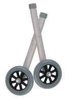 Universal Walker Wheels - Blue, 5"