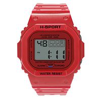 Mens Watches,Fxbar Fashion Digital Sports Watch Waterproof Sport Analog Dive Watch Multifunction Automatic Watch (Red)