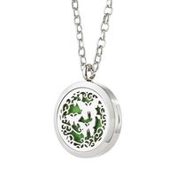 GelConnie Butterfly Aromatherapy Essential Oil Diffuser Pendant Perfume Necklace Stainless Steel Magnetic Locket Fragrance Jewelry CSFL374-1