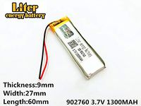 3.7V 2600mAh 904065 Lithium Polymer Rechargeable Battery Lithium Polymer Li-Po Battery for MP4 GPS MP3 Bluetooth Stereo DIY Gift