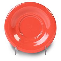 Yanco MS-9303RD Mile Stone Saucer For Model MS-303/313/5044/9018, 5.5" Diameter, Melamine, Orange Red Color, Pack of 48