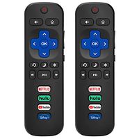 (Pack of 2) Replaced Remote Control for Roku TV, Compatible for TCL Roku/Hisense Roku/Onn Roku/Sharp Roku/Element Roku/Westinghouse Roku/Philips Roku/Insignia Roku/Jvc Roku/RCA Roku Series Smart TVs
