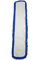 Janico 6336 Janifiber Microfiber Fringe Dust Mop Pad, 36", Blue