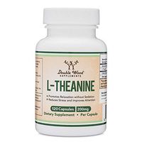 L-Theanine 200mg by Double Wood Supplements — Naturally Reduce Stress, Promote Relaxation and Quality Sleep — Soy Free, Gluten Free, Non-GMO —Third Party Tested and Made in The USA 120 Capsules