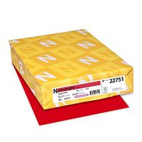Neenah Paper Astrobrights Colored Cardstock, 8.5"x11", 65 lb /176 gsm, Re-Entry Red, 250 Sheets (22751)