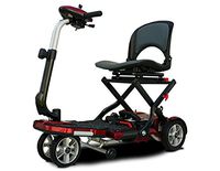 EV Rider Transport Plus Manual Folding Travel Mobility Scooter (Red)