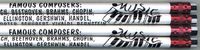 Famous Music Composers Pencil Pack of 10
