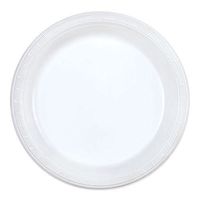 Party Dimensions 200 Count Plastic Plate, 9-Inch, White, Club Pack