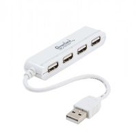 Connectland Ultra Slim USB 2.0 High-Speed HUB with 4-Ports, On Off Switches, Fast Transfer Speeds, Sturdy Build