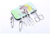 Lingduan Manicure Set Nail Clippers Set Stainless Steel Personal Manicure & Pedicure Travel & Grooming Kit（7Pcs）