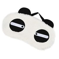 Sleep Masks,Lavany® Cute Face White Panda Shading Cotton Sleep Eye Masks for Sleeping, Travel, Shift Work, Naps,Night Blindfold Eyeshade for Men Women (B)