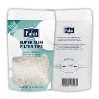 Pufai Filter Tips White Cartridge Adapter to Convert 6 mm Slim to 5 mm Super Slim 3150 Per Pack