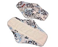 4 Bamboo Mama Cloth/Menstrual Pads/Reusable & Water Proof Sanitary Pads/Panty Liners - Prints (Wildflowers)