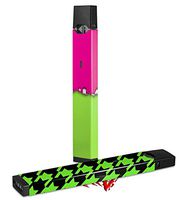 Skin Decal Wrap 2 Pack for Juul Vapes Ripped Colors Hot Pink Neon Green JUUL NOT INCLUDED