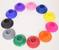 vanki 12 Pack Ego Silicone Sucker Stand Base Holder for Vapor Tanks and Battery Vaporizer Pens Ekiss (Electronic Cigarette Personal Vaporizer Ecig Vape Pen NOT Included) Assorted Colors USA