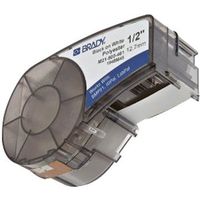 Brady M21-500-461 BMP 21 Label Cartridge; 1/2"W, Self-Laminating Poly, White