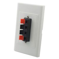 YinXiong 1 Gang Screwless Spring Clip Style 2.0 Speaker Wall Plate