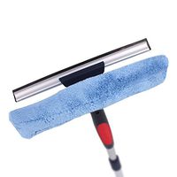 Telescopic rod aluminum alloy glass squeegees bathroom rubber glass wiper ( Size : 220cm )