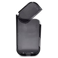 QOSIAR IQOS CASE Transparant Cover Skin for E-Cigarette Protective Plastic Holder Accessories for IQOS 2.4 Transparent Black