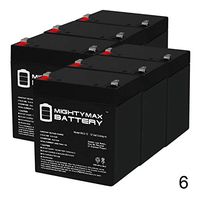 Mighty Max Battery ML5-12 - 12V 5AH Wheelchair Medical Mobility Rechargeable SLA AGM Battery - 6 Pack Brand Product