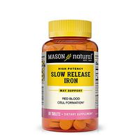 Mason Vitamins Slow Release Iron, 60 Tablets (Pack of 3)