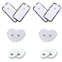 Replacement Tens Unit Pads All Sizes 2 Pairs of Each Sizes Electrode Self Adhesive Replacement Electodes Large Medium Small