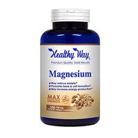 Healthy Way Pure Magnesium Citrate - Max Strength Powder Pills to Support Function of Muscles, Heart & Bones - NON-GMO USA Made 100% Money Back Guarantee
