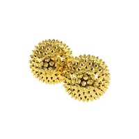 lecimo Yoga Massage Ball Gym Balls Spiky Trigger Point Therapy Stress Relief,Gold 4.7cm 02#