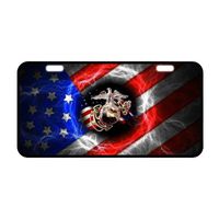 New Arrival! USMC Marine Corps Strong And Durable Aluminum Car License Plate 11.8" x 6.1"