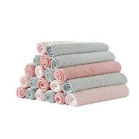 Wholesale Microfiber Rag Dish Cloth - Two Side Multi-Purpose Super Absorbent Best Kitchen Cleaning Rags Dust Drying Rags Car Window Glass Cloth (Pack of 10)