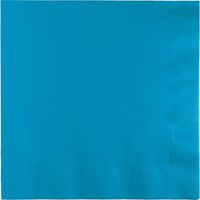 Creative Converting 803131B Turquoise Beverage Napkin, 2 Ply, Solid (12pks Case)