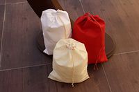 Cotton Single Drawstring Muslin Bags 5"x7"-25 Count Pack(White Color)
