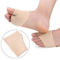 MYDETOE 2 Pairs Metatarsal Cushion Silicone Gel Pad Ball of Foot Pain Fore Foot Shoe Insole Toe,L
