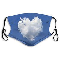 Cloud Love Protective Mask with Gasket Disposable Water Repellent Multilayer Filter Adult Sunscreen Large Mask M