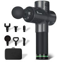 HeavenBird LCD 30 Speed Super Quiet Massage Gun for Personal Percussion to Relieve Muscle Stiffness, Soreness, Deep Tissue Relaxation, Regulate and Rebuild Muscles with 6 Heads, Touch Screen