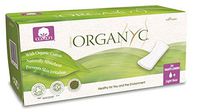 ORGANYC Hypoallergenic 100% Organic Cotton Panty Liners, flat, 24-count Boxes (Pack of 4)