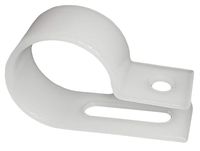 3/4" Electriduct Heavy Duty Nylon Cable Clamps Mouting Wire Clips - 500pcs | White