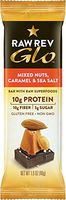Raw Rev Glo Vegan, Gluten-Free Protein Bars - Mixed Nuts Caramel & Sea Salt 1.6 ounce (Pack of 24)