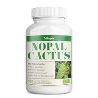 Vitapia Nopal Cactus 1000mg - 120 Veggie Capsules - Vegan and Non-GMO - Natural Hangover Cure - Supports Body Pain, Anti-inflammatory, Hangover Support